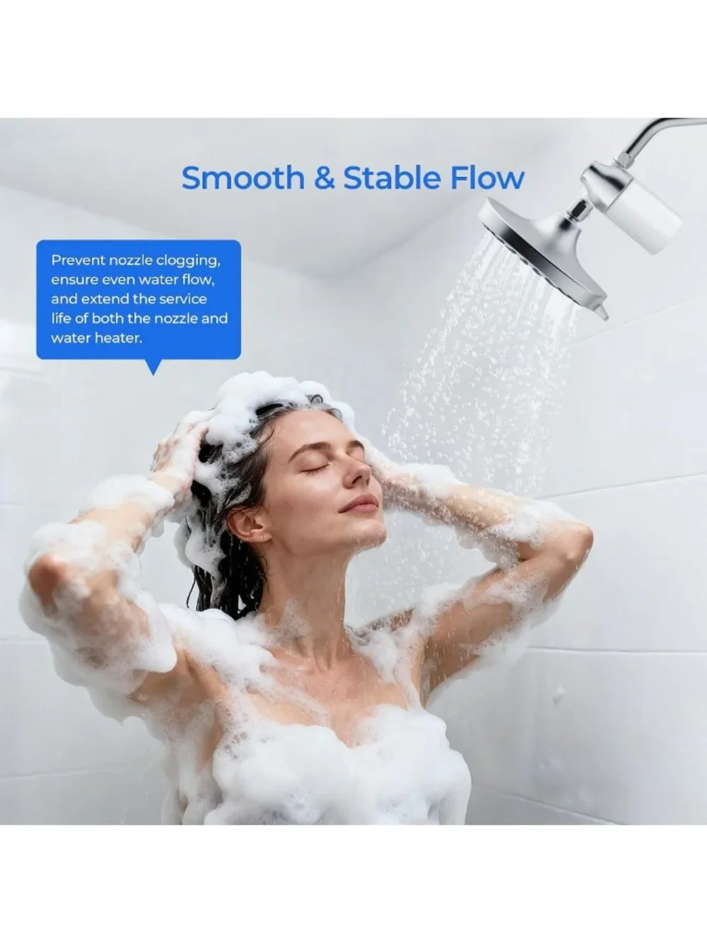 2-Pack High-Performance Showerhead Filter Replacement for Clean Water & Skin
